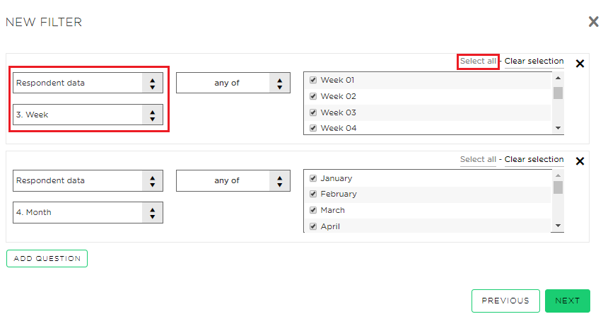 Reporting on panel data