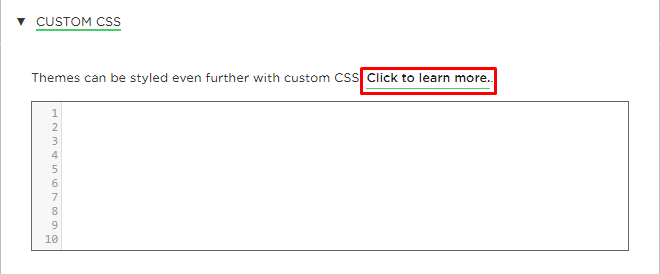 custom CSS