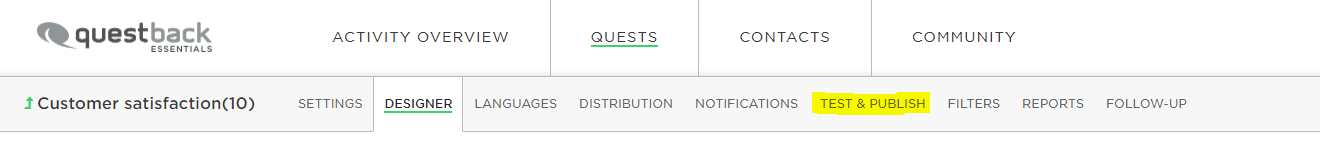 Go to your quest
