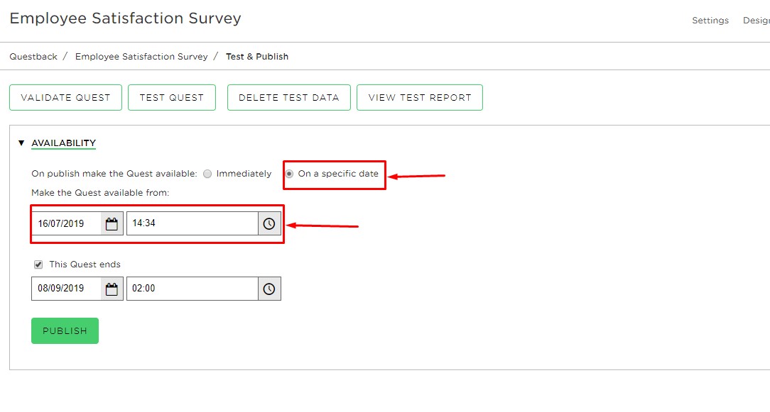 Publish On a Specific Date