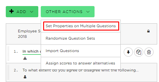 Pressing the Other Actions button will give you 4 alternatives