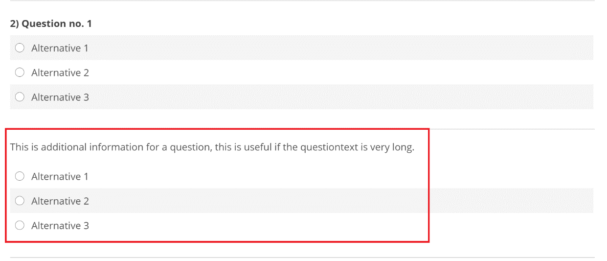 Hide Question Text