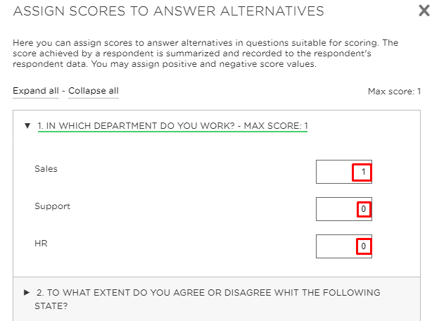 assign scores