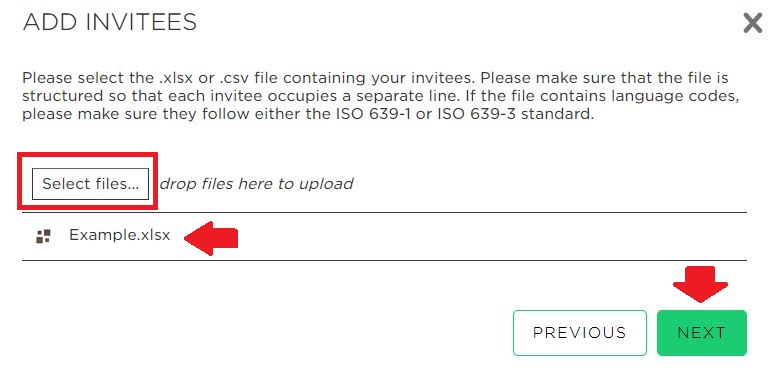 Select files