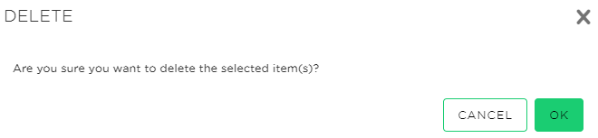 confirm the deletion
