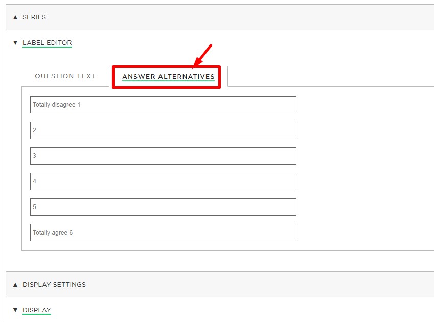 Answer Alternatives