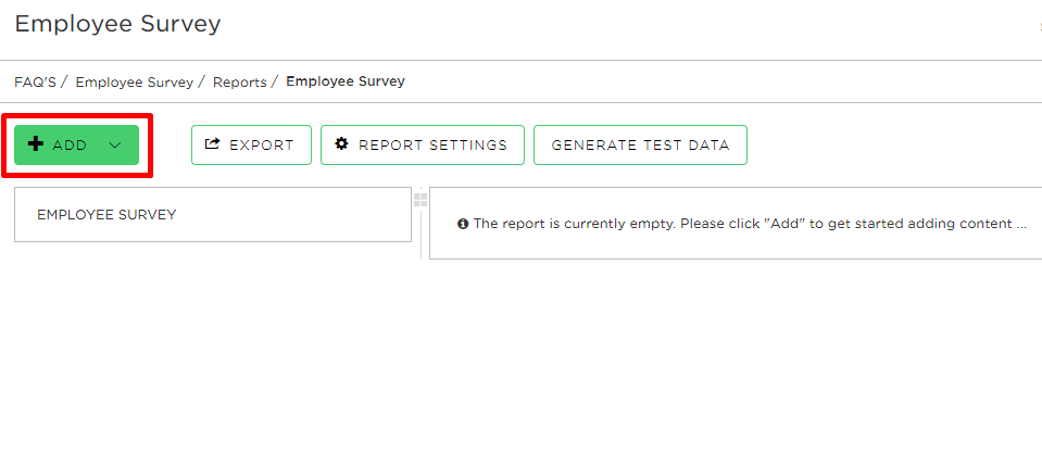 choose the questions you want to use in your report