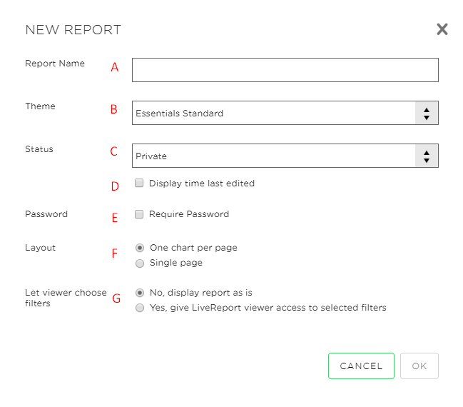 Report Settings