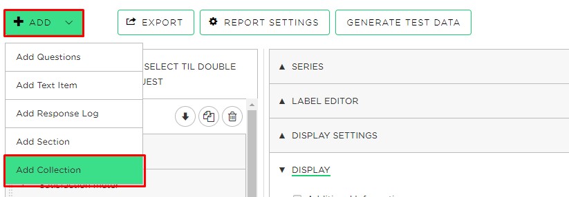 click Add and then Add Collection