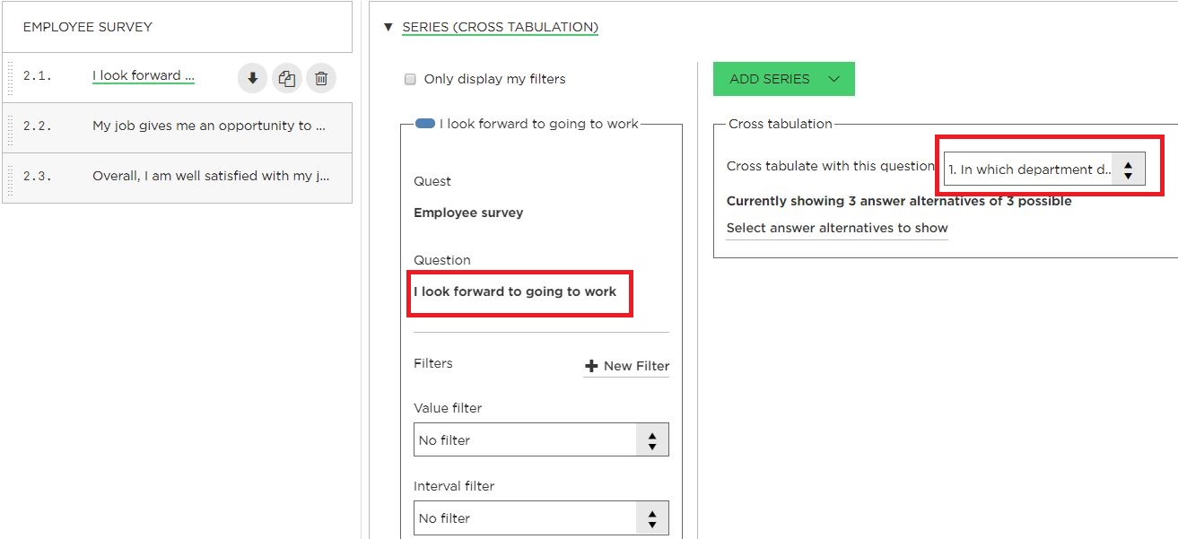 Find the question in the drop-down list