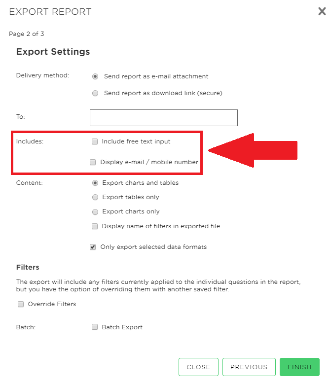 Include Free Text Input in the Includes section