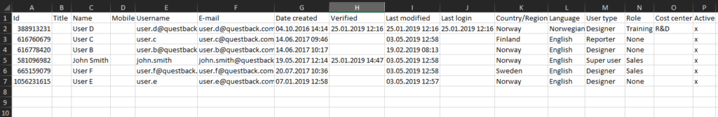 How to export User Statistics - Questback Academy