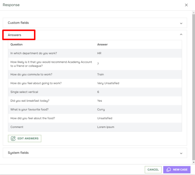 How to view an individual response? - Questback Academy