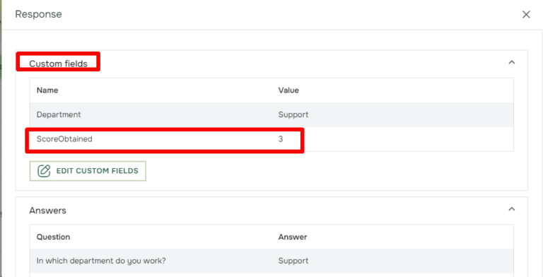 How view individual quiz scores - Questback Academy